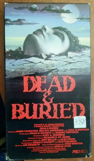 1981 Vestron Video Dead And Buried Rare Vhs Org Box Jack Albertson Englund