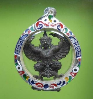 Old Thai Buddha Amulet Garuda Pendant Very Rare