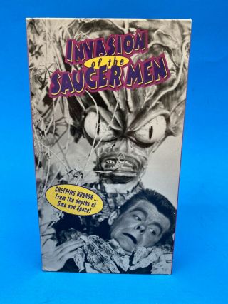 Invasion Of The Saucer Men 1957 (vhs 1993) Sci Fi,  Not On Dvd Rare Oop Lnc