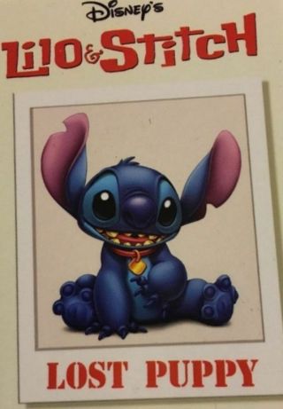 Lilo Stitch Disney Movie Promo Pin Back Los Angeles Market Giveaway Rare