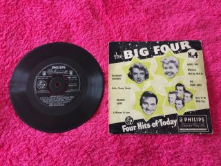 The Big Four No 4 - 7 " Ep 1956 Bbe 12091 Various Doris Day Frankie Laine Rare