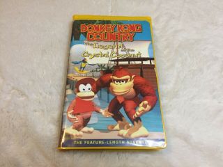 Donkey Kong Country The Legend Of The Crystal Coconut 1997 Rare Vhs Tape