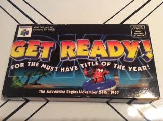 Nintendo 64 Launch Vhs Tapes Diddy Kong Racing 1997 Rare Htf Collectible Promo