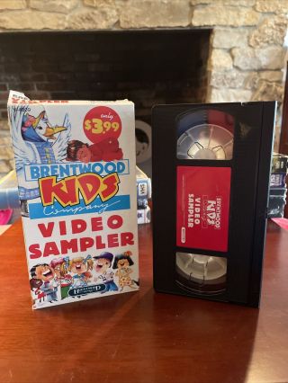 Brentwood Kids Company Video Sampler Vhs Rare Oop Sing - Along Promo 1991