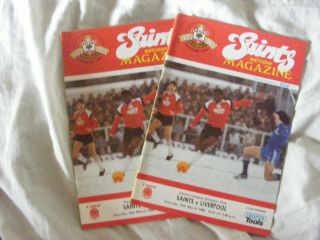 1986 Southampton V Liverpool 15 March Rare Issue