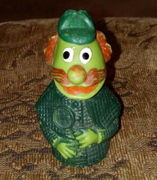 Vintage Sesame Street Sherlock Hemlock Muppets Finger Puppet Rubber Rare,  Htf