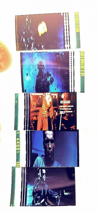 Terminator 2 Judgment Day 1991 35mm Set Of Five Loose Cells Rare Set 6