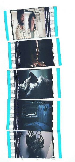 Alien 1979 35mm Set Of Five Loose Cells Rare Set 1 Ridley Scott