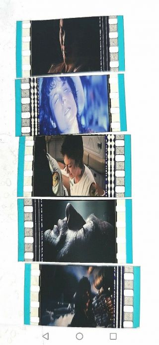 Alien 1979 35mm Set Of Five Loose Cells Rare Set 6 Ridley Scott