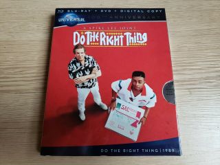 Do The Right Thing (1989) (blu - Ray/dvd,  Digital Hd) W/ Rare Slipcover