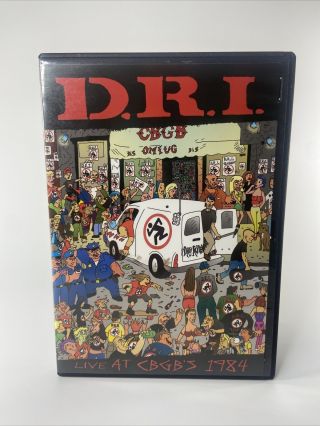Dri - D.  R.  I.  Live At Cbgb’s 1984 Dvd Color Ntsc Rare Oop Punk Concert Rare