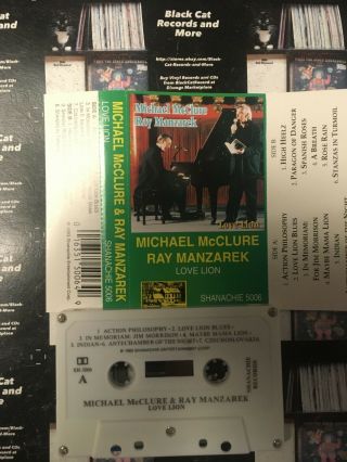 Michael Mcclure Ray Manzarek (of The Doors) Love Lion Rare 1993 Nm Cassette Tape