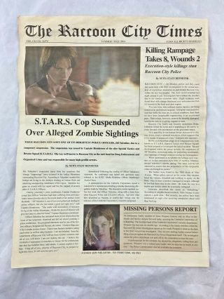 Resident Evil Apocalypse - Movie - Promotional Only - Newspaper - Very Rare