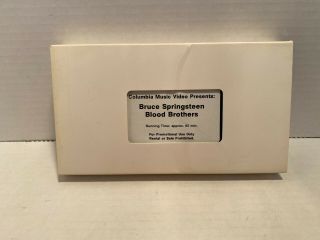 Bruce Springsteen Blood Brothers Vhs For Promotional Use Only Screener Demo Rare