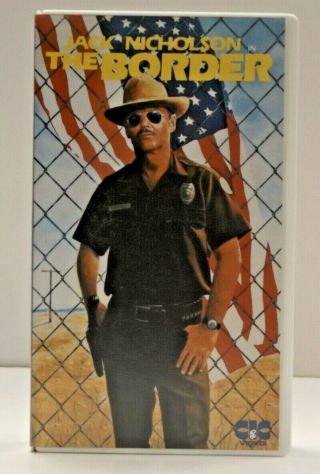The Border Jack Nicholson Rare Uk Promo Pal Vhs C&c Video 1982 Harvey Keitel