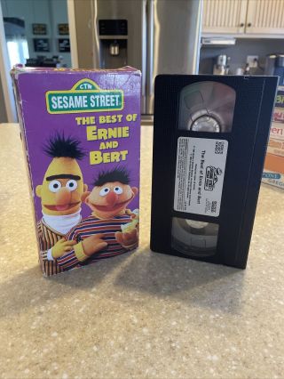 Sesame Street - The Best Of Ernie And Bert 1986 Vhs Jim Henson Rare Oop Htf