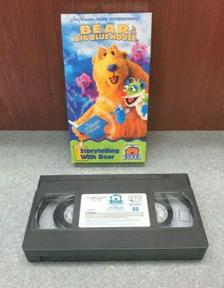 Storytelling With Bear In The Big Blue House Vhs - Vcr Video Tape Movie Rare