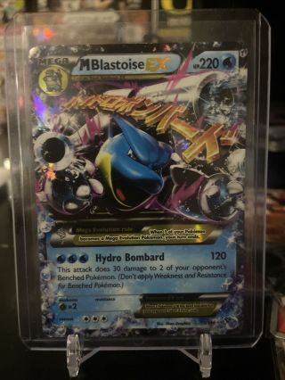 Mega M Blastoise Ex 30/146 Xy Base Set Ultra Rare Holo Pokemon Card - Near