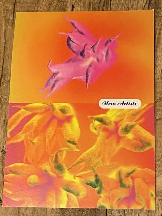 Rare Artists 4ad Records A5 Promo Postcard 1995 Teaser For 1996 The Amps