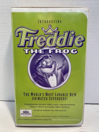 Promotional Screener Freddie The Frog (vhs,  1995,  Clamshell) Mca Demo Rare