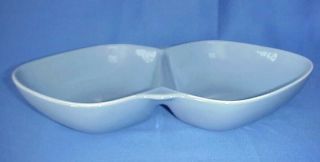 VINTAGE RARE WINFIELD BLUE PACIFIC BAMBOO DIVIDED VEGETABLE BOWL U.  S.  A. 3
