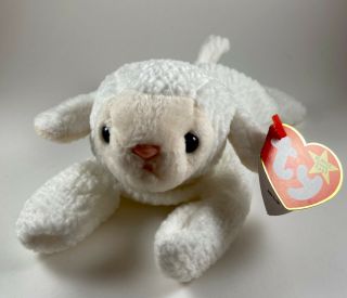 Rare Ty Beanie Baby The Lamb Fleece With Tags