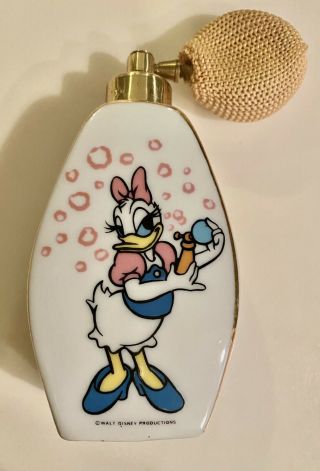 Rare Walt Disney Productions Daisy Duck Perfume Atomizer Vintage 1974