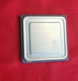 Amd Amd - K6 - 2/380afr K6 - 2 380afr 380mhz Processor Cpu ✅ Rare Vintage