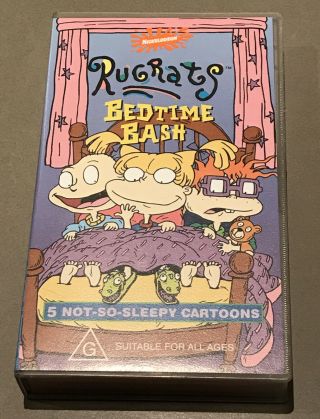 Rugrats Bedtime Bash Rare Vhs 1998 Nickelodeon