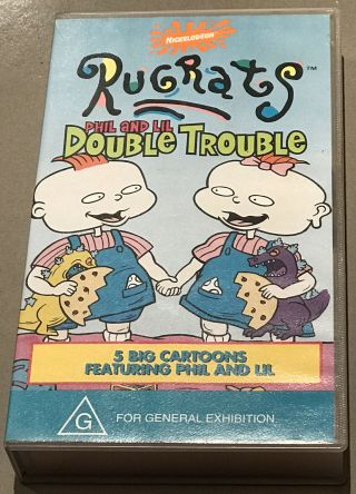 Rugrats Phil & Lil: Double Trouble Rare Vhs 1997 Nickelodeon