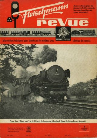 Fleischmann Revue N°4 De 1967,  Revue Train Miniature Rare