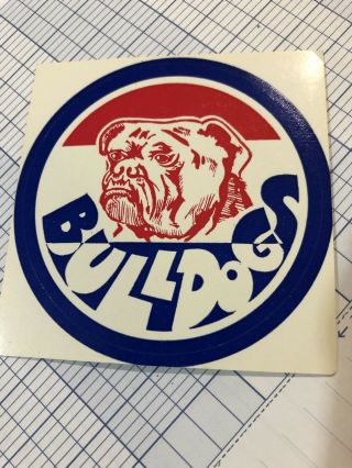 Rare Footscray Bulldogs Vintage Sticker Vfl Afl