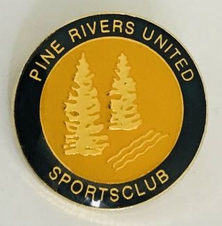 Pine Rivers United Sports Club Pin Badge Rare Vintage (a4)
