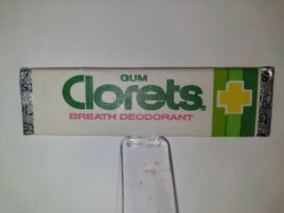 Vtg Rare American Chewing Gum Wrapper Stick Clorets