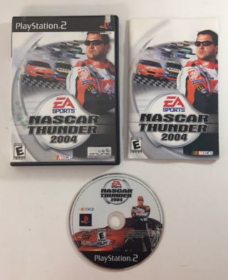 Nascar Thunder 2004 Ps2 Complete Rare (sony Playstation 2,  2003) (vg)