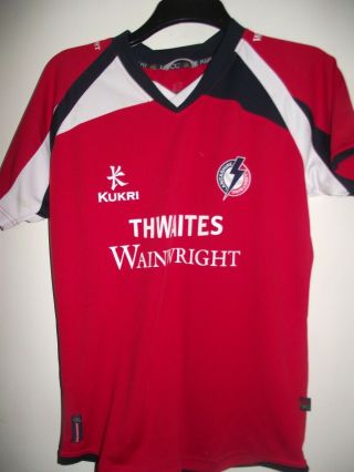 Rare Lancashire Lightning Thwaits Wainwright Cricket Shirt Size Small Good Cond