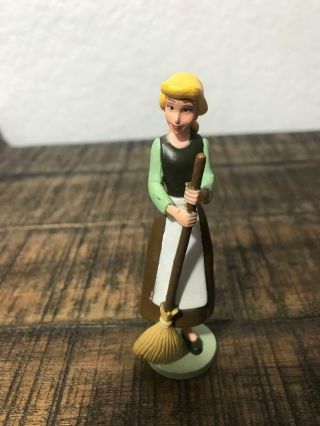 Disney Princess Cinderella With Broom Pvc Figure Cake Topper Rare