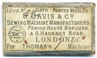 Rare Antique Sewing Machine Needle Pack – Thomas