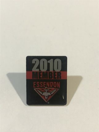 Rare Essendon Bombers Pin Vfl Afl 2010 Member Great Cond.