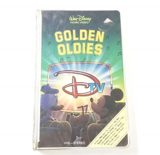 Walt Disney Home Video Dtv Golden Oldies Rare 1984 Clamshell Vhs