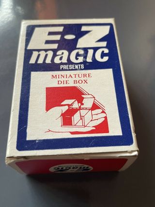 Vintage E - Z Magic Trick - The Miniature DIE BOX Rare Collectable Magic Trick 2