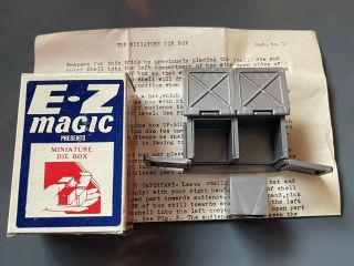 Vintage E - Z Magic Trick - The Miniature DIE BOX Rare Collectable Magic Trick 3