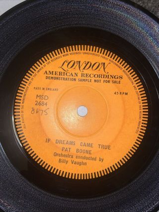 Pat Boone One Sided Demos Good Rockin Tonight If Dreams Come True Rare 45s