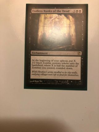 Mtg Endless Ranks Of The Dead Rare Card Great Shape Card