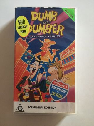 Dumb And Dumber The Animated Series Vhs Very Rare Ex - Rental