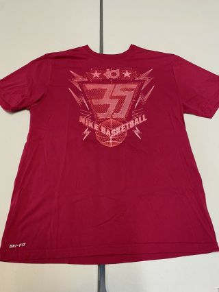 Men’s Kd Kevin Durant Nike Dri Fit T - Shirt Pink Size Large Rare