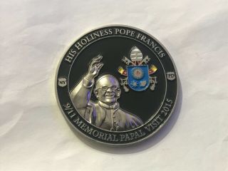 Rare Nypd Counterterrorism Bureau Wtc Command Pope Visit 2015 Challenge Coin