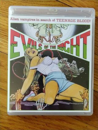 Evils Of The Night (vinegar Syndrome Dual Format,  2016) Rare Oop Standard Ed.