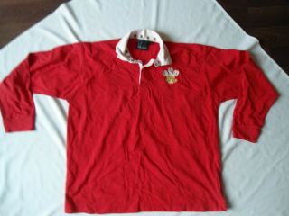 Vintage Rare Wales Kooga Rugby Jersey Shirt Xl V.  G.  C