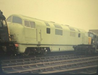 Very Rare 35mm Slide Warship Class 42 832 Onslaught Derby 1980